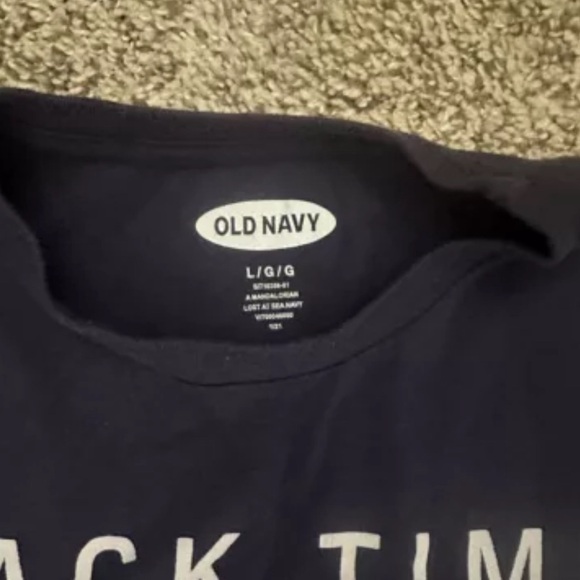 Boys Large Old Navy Shirt Star Wars Mandalorian Grogu Snack Time - Yoda - L - Picture 2 of 2